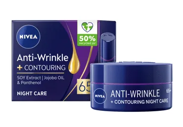 NAKTS KRĒMS NIVEA 65+ KONTURĒJOŠS PRETGRUMBU 50ML