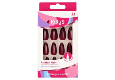 MĀKSLĪGO NAGU KOMPLEKTS KILLYS RED WINE 24GB.