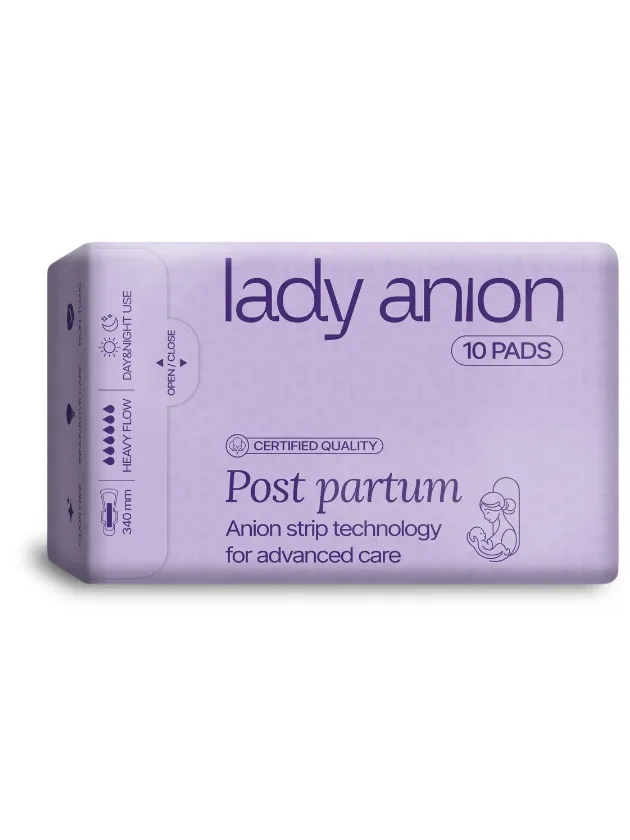Lady Anion Post Partum Paketes pēc dzemdībām, 10 gb.