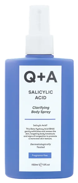 Q+A Salicylic Acid Body sprejs, 150 ml