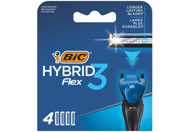 SKŪŠANĀS KASETES BIC HYBRID 3 FLEX VĪRIEŠIEM 4GAB