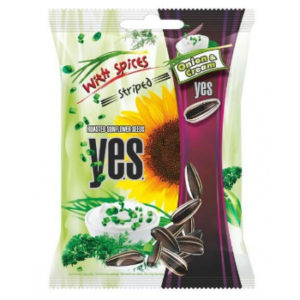 SAULESPUĶU SĒKLAS YES AR KRĒJUMA UN SĪPOLU GARŠU 90G