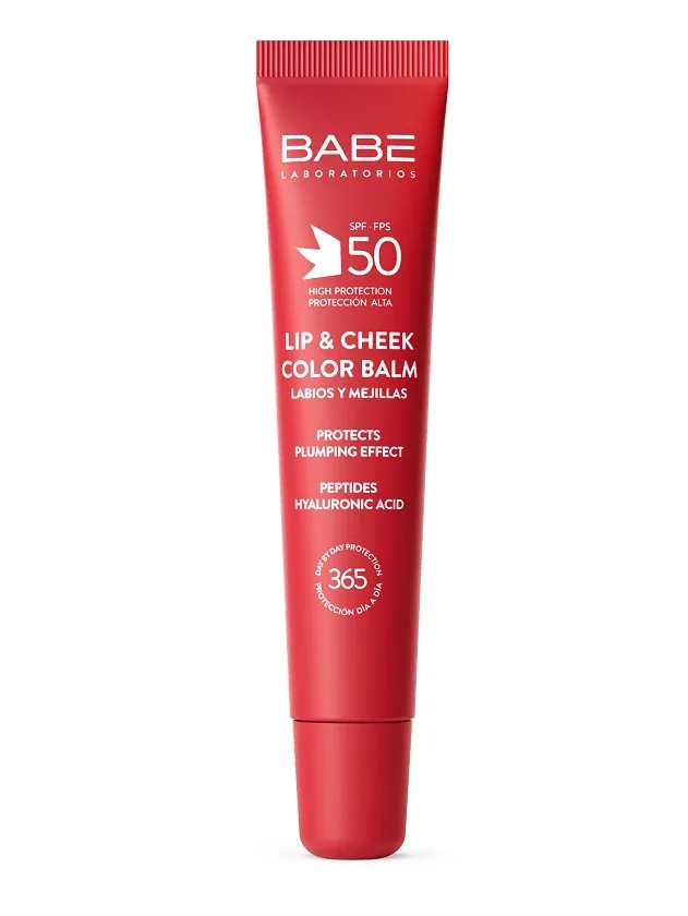 Babē Lip&Cheek SPF50 balzams lūpām un vaigiem sarkans, 20 ml