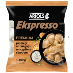 PELMEŅI EKSPRESSO AR CŪKG.UN CEPT.SĪPOLIEM 400G
