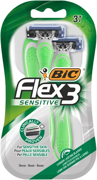 Одноразовые бритвы BIC Flex 3 Sensitive, 3 шт.