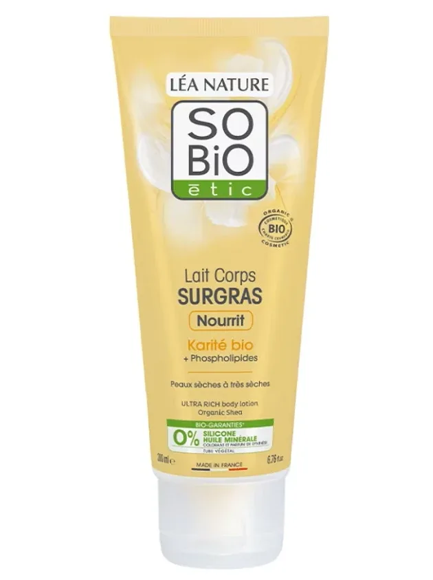 So BIO barojošs ķermeņa pieniņš ar šī sviestu, 200 ml