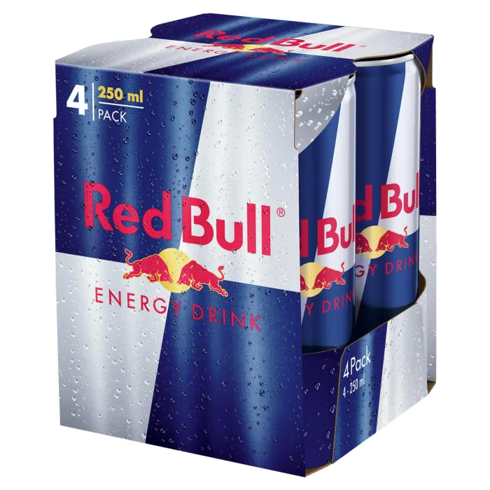 ENERĢIJAS DZĒRIENS RED BULL KOMPLEKTS  4X0,25L