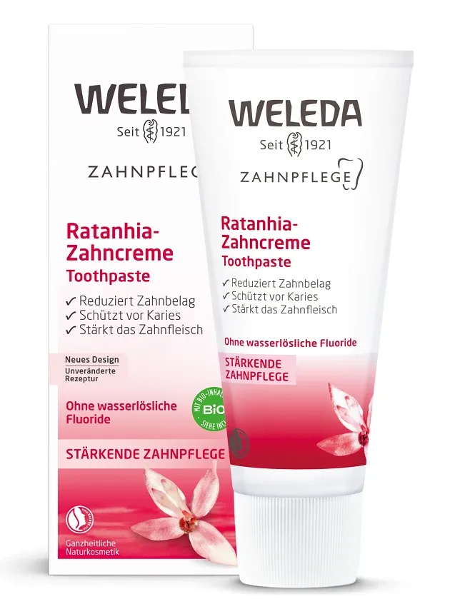 Weleda ārstnieciskā zobu pasta ar ratāniju, 75 ml
