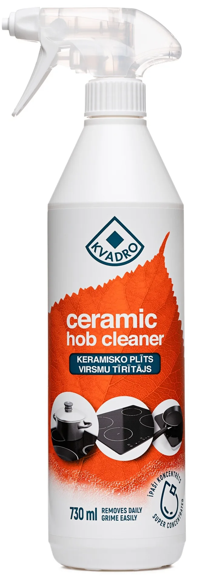 KERAMISKO PLĪTS VIRSMU TĪRĪTĀJS KVADRO, 750ML
