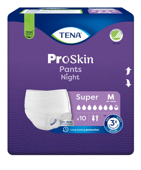 Трусы для недержания Tena Night Super, размер M, 10 шт.