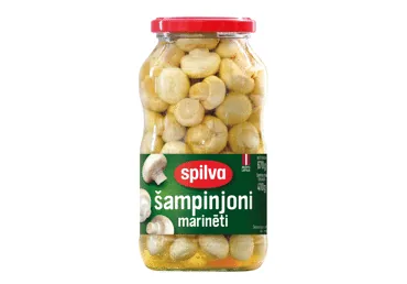 ŠAMPINJONI SPILVA MARINĒTI 670G/410G