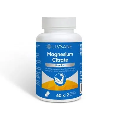 Livsane Magnesium Citrate Premium tabletes N60