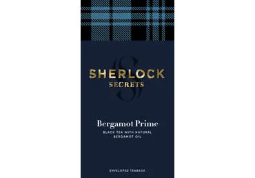 MELNĀ TĒJA SHERLOCK SECRETS BERGAMOT PRIME 22X2G