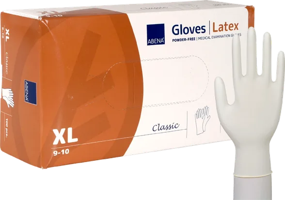 Abena XL izmērs, lateksa cimdi, 100 gab.