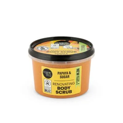 Organic Shop Papaya&Sugar ķermeņa skrubis 250 ml