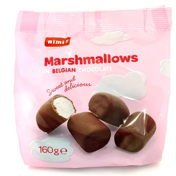 ZEFĪRI RIMI BELĢU ŠOKOLĀDĒ 160G