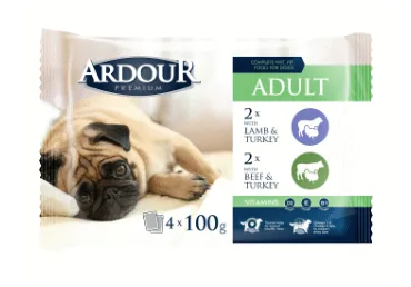 KONSERVĒTA SUŅU BARĪBA ARDOUR JĒRS-LIELLOPS 4X100G