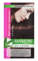MARION ALOE&KERATIN KRĀSOJOŠAIS ŠAMPŪNS, 63 CHOCOLATE BROWN, 40ML
