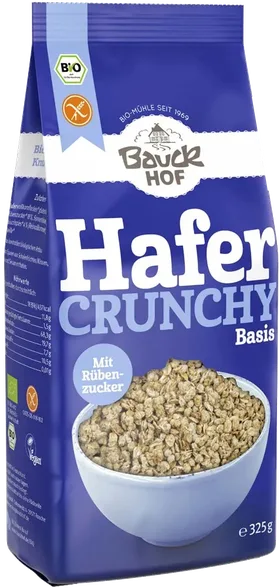 Bauck Hof BIO kraukšķīgas auzu pārslas, 325 g