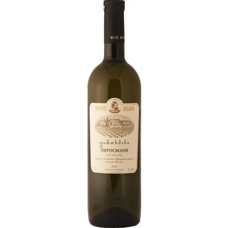 Baltvīns Wine Man Pirosmani, pussauss, 11,5%, 0,75 l