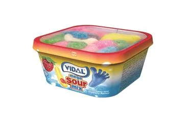 ŽELEJAS KONFEKTES MEGA SOUR MIX VIDAL 180G