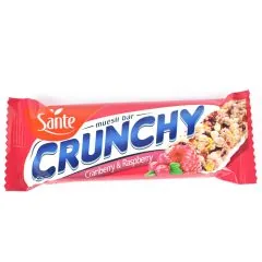 MUSLI BATONIŅŠ SANTE CRUNCHY AR DZĒRVENĒM UN AVENĒM 40G