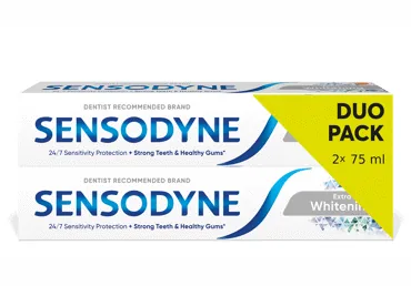 ZOBU PASTA SENSODYNE EXTRA WHITENING DUO 150ML