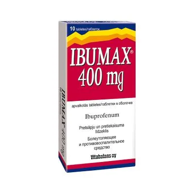 Ibumax 400 mg apvalkotās tabletes N10