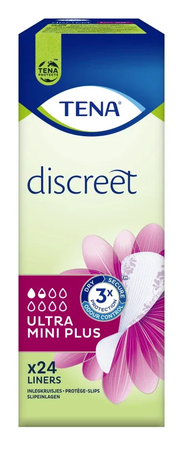 Tena Discreet Ultra Mini plus ieliktnīši, 24 gb.