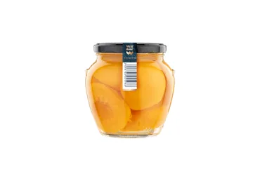 KONSERVĒTAS MIZOTAS PERSIKU PUSĪTES SĪRUPĀ WELL DONE PREMIUM 560G