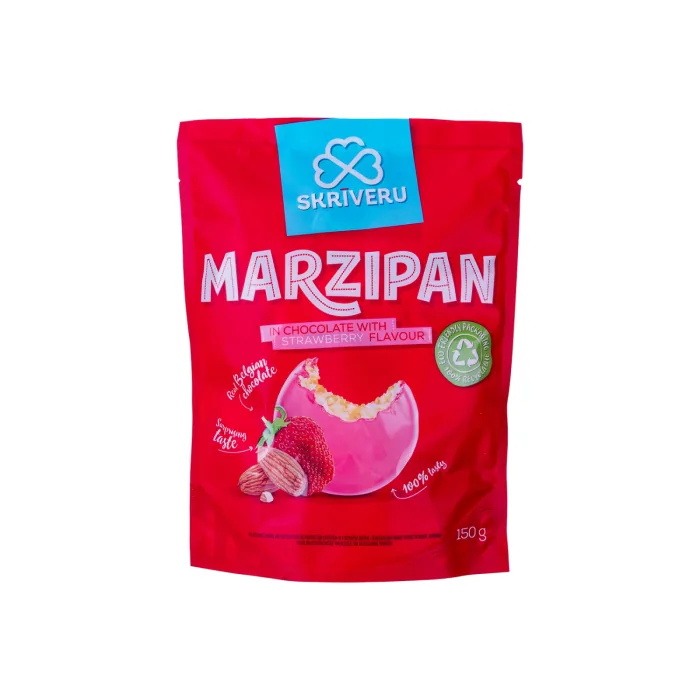 MARCIPĀNS SKRĪVERU ŠOKOLĀDĒ AR ZEMEŅU GARŠU 150G
