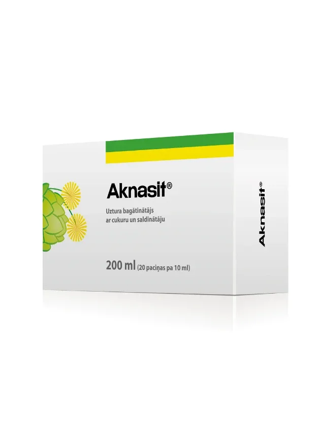 Aknasit® produkts aknu darbības normalizēšanai, 20 paciņas