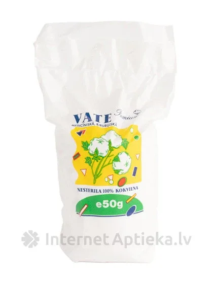 Premium vate medicīniskā, ķirurģiskā - cilindriska, 50 g