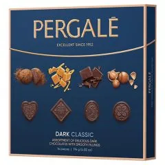 KONFEKŠU IZLASE PERGALE CLASSIC AR TUMŠO ŠOKOLĀDI, 114G