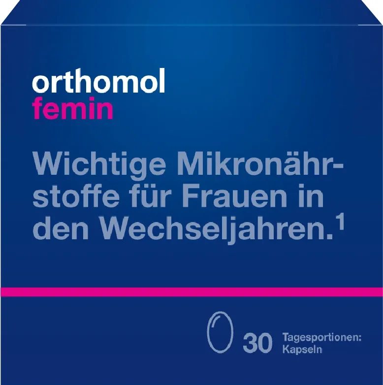 Orthomol Femin kapsulas menopauzes laikā, 30 GB