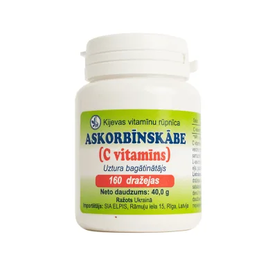 Askorbīnskābe dražejas 40 g N160