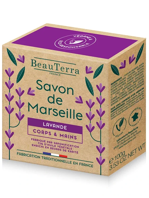 Мыло Beauterra Lavender Marseille, 100 г