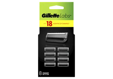 SKŪŠANĀS KASETES GILLETTE LABS VĪRIEŠIEM 8GAB.