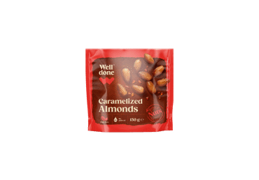 KARAMELIZĒTAS MANDELES WELL DONE 150G