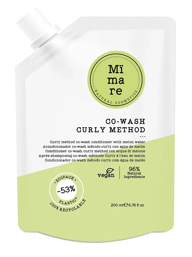 Mimare kondicionieris-šampūns lokainiem matiem *co-wash ar melones ūdeni, 200 ml