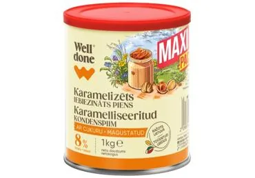 KARAMELIZĒTS KONDENSĒTAIS PIENS WELL DONE 1KG