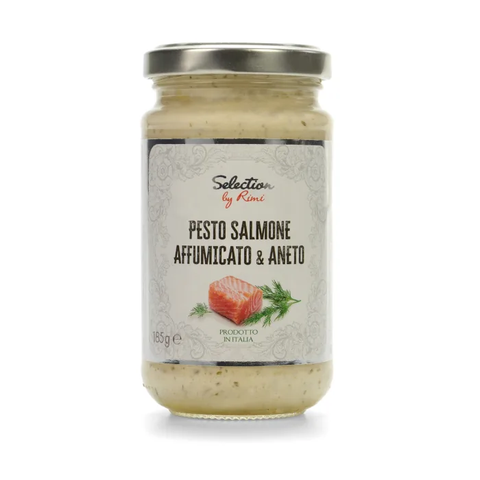PESTO SELECTION BY RIMI KŪPINĀTA LAŠA UN DIĻĻU, PASTERIZĒTS 185G
