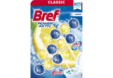 TUALETES BLOKS BREF POWER ACTIVE LEMON 3X50G