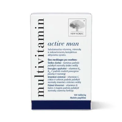 New Nordic Multivitamin Active Man tabletes N120