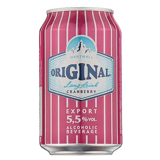 Алкогольный коктейль Hartwall Original Gin Cranberry 5,5%, 0,33 л, банка