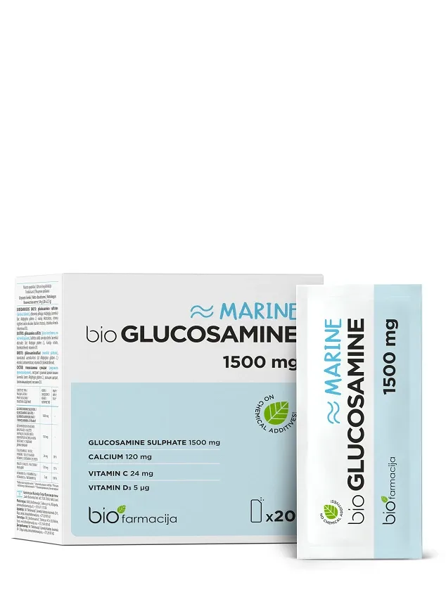 Biofarmacija Glucosamine Marine 1500 mg, 20 paciņas