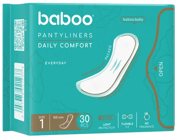 Baboo 1. izmērs ikdienas ieliktnīši, 30 gab.