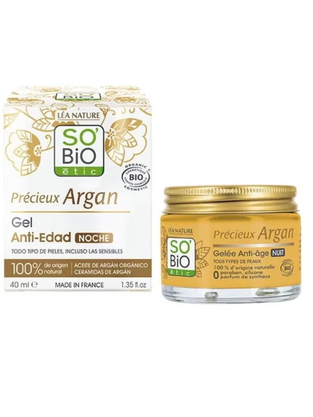 So BIO nakts pretnovecošanās gels ar argānu, 40 ml