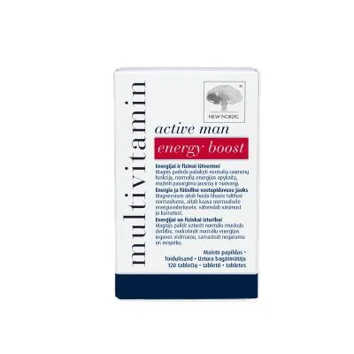 New Nordic Multivitamin Active Man energy tabletes N120