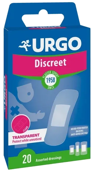 Urgo Discreet diskrēts plāksteri, 20 gab.